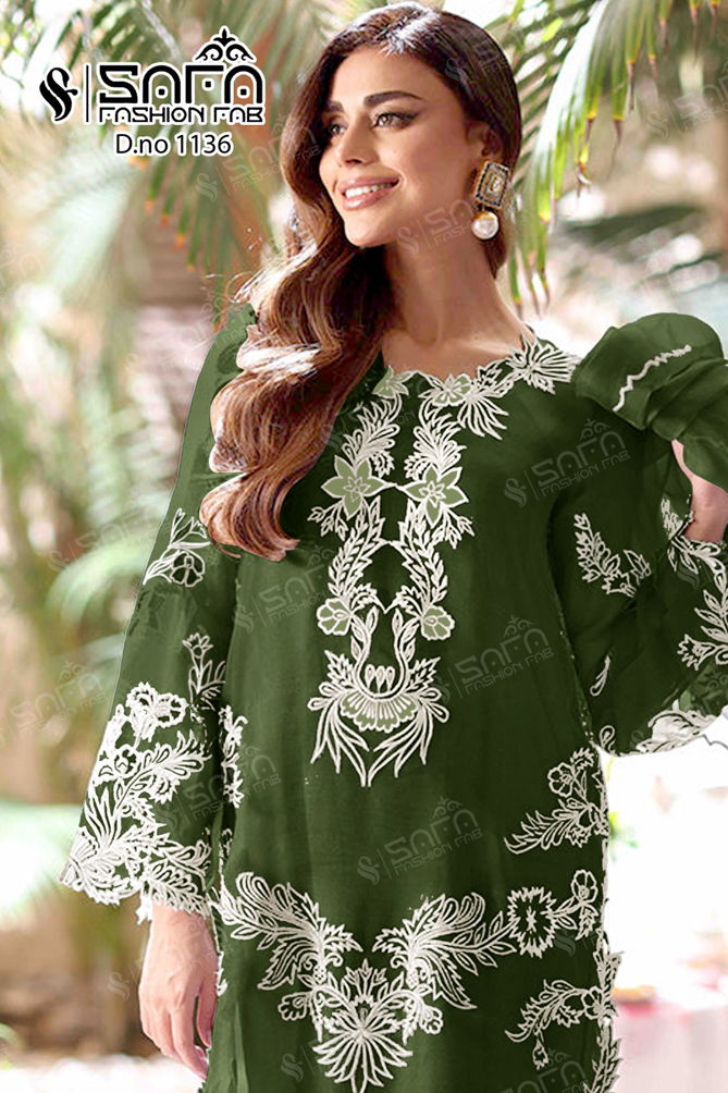 Safa Fashion 1136 Readymade Pakistani Suits Catalog
